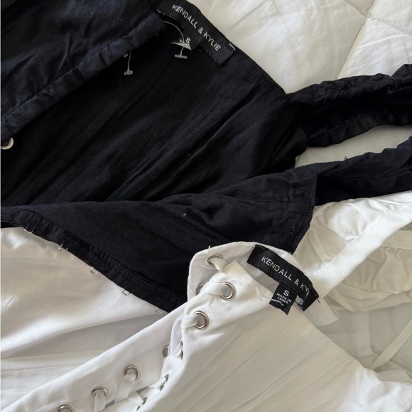 Kendall & Kylie Black and White Lace-Up Tops - Picture 4 of 4